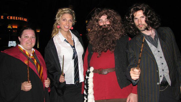 Harry Potter fans dressed up