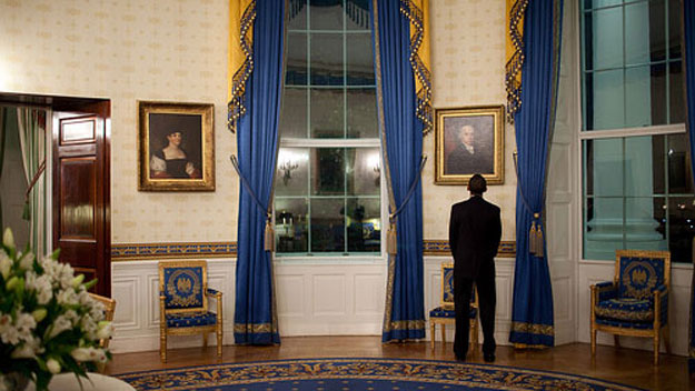 The Blue Room in the White House