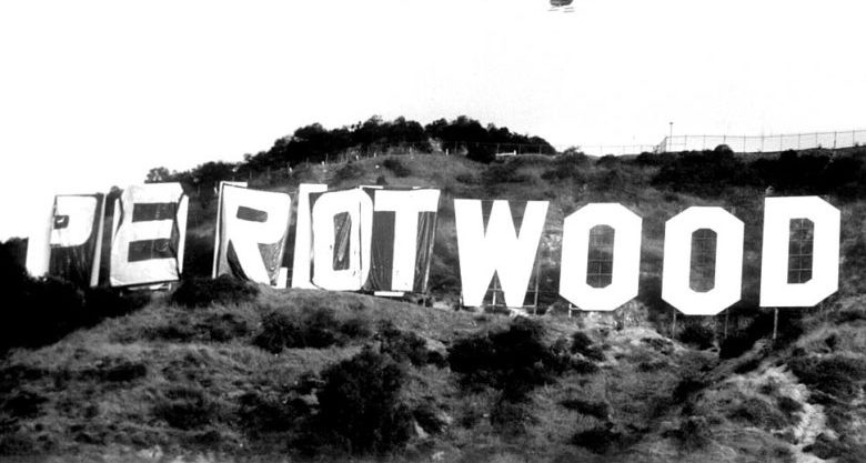 Before installation of a security system, the Hollywood sign was a favorite target of pranksters. including an outlaw spelling that appeared during the 1992 presidential campaign of Ross Perot.