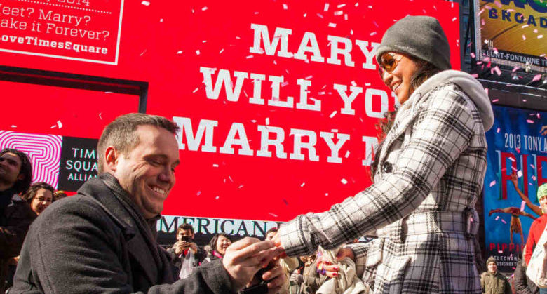 Valentine's Day in Times Square 2014