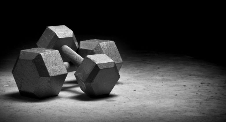 dumbbells-on-floor